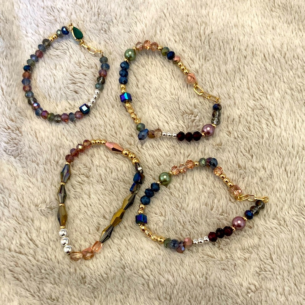 Set of beaded bracelets